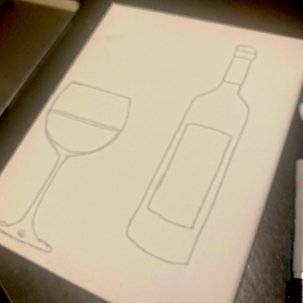 Pre Drawn Canvas
